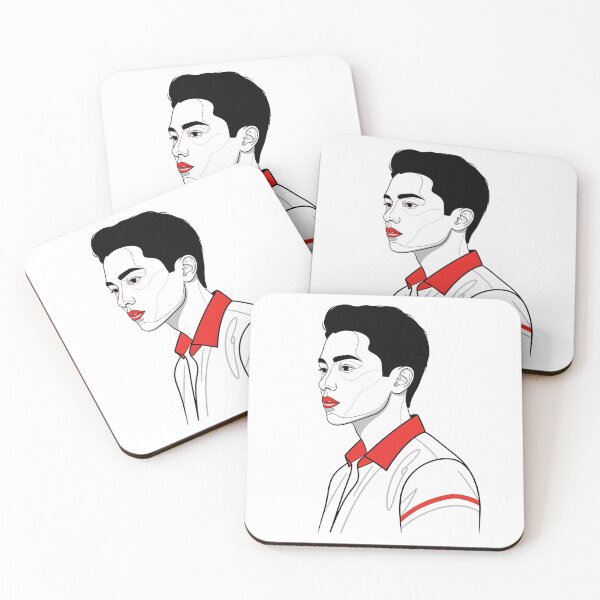 Item preview, Stylish Man with Red Lips designed and sold by Pikamuu.