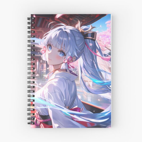 Item preview, Kamisato Ayaka Genshin Impact Anime White Kimono Blue Eyes Cherry Blossoms Light designed and sold by earlobejerk.