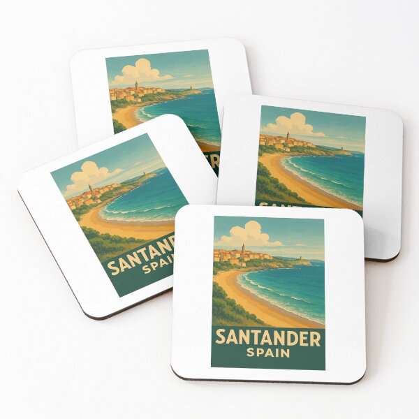 Item preview, Santander Travel Poster designed and sold by Kara Ellis.