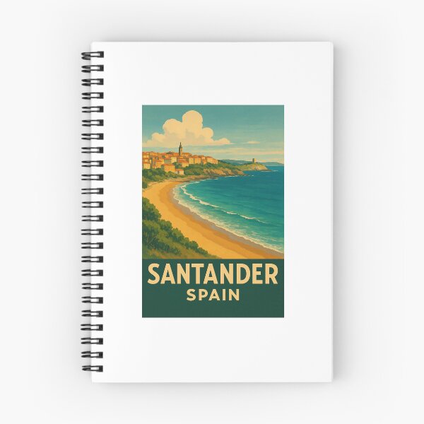 Item preview, Santander Travel Poster designed and sold by Kara Ellis.