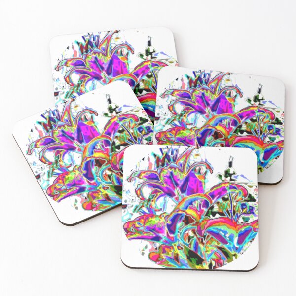 Item preview, ambers flowers color fun round abstract designed and sold by SmashingDeals.