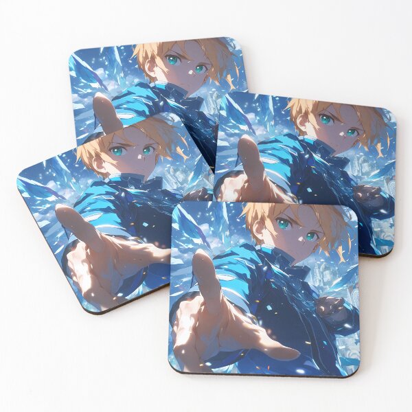 Artikelvorschau, Eugeo Sword Art Online Anime Ice Blue Schwertkämpfer entworfen und verkauft von earlobejerk.