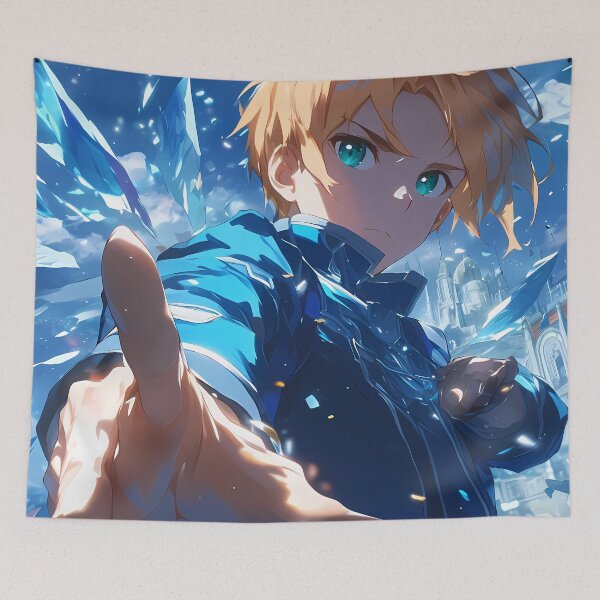 Aperçu de l'œuvre Eugeo Sword Art Online Anime Ice Blue Swordsman créée et vendue par earlobejerk.