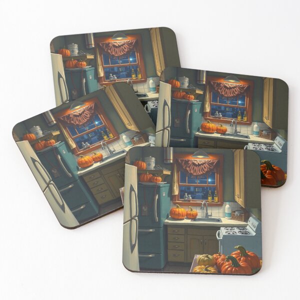Item preview, Dimly Lit Kitchen Filled With Pumpkins  designed and sold by Soxybabe12.