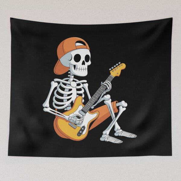 Item preview, Skeleton  Halloween Play Guitar designed and sold by Sunset4Bones.