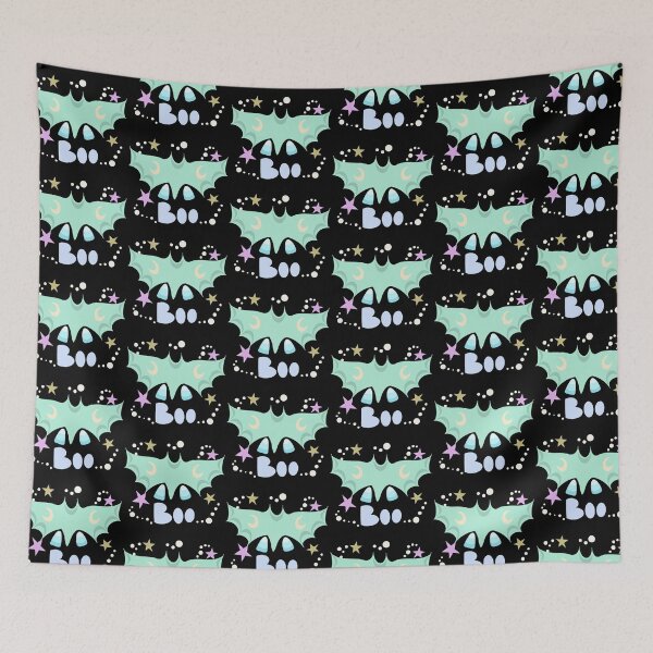 Item preview, Cute Pastel Bat with Candy Corn, Stars and Boo-Friendly Halloween Bat Design designed and sold by Christina Anderson.