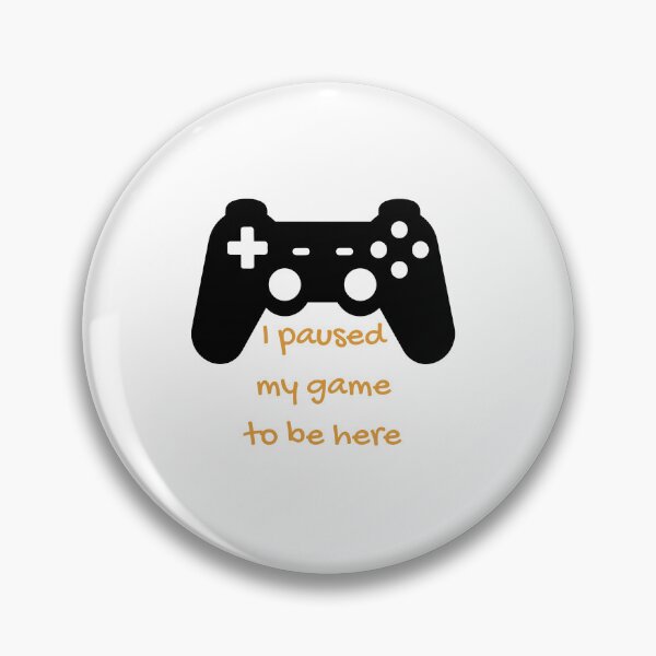 Item preview, I Paused My Game - funny retro gaming controller  designed and sold by By-soso.