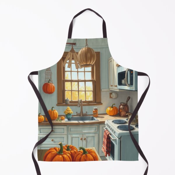 Item preview, Sun lit Kitchen With Beautiful Pumpkins On The Countertops designed and sold by Soxybabe12.