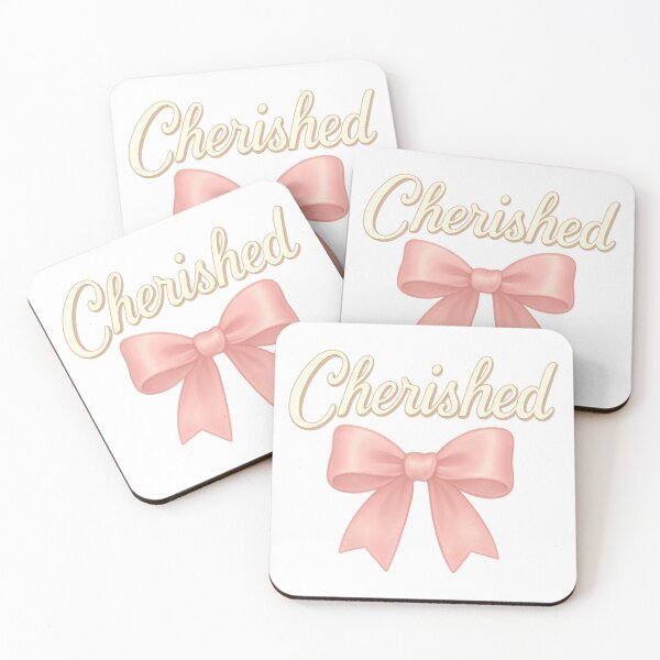 Item preview, Cherished Pastel Pink Bow Coquette Aesthetic Soft Girl Design designed and sold by inkoutninja.