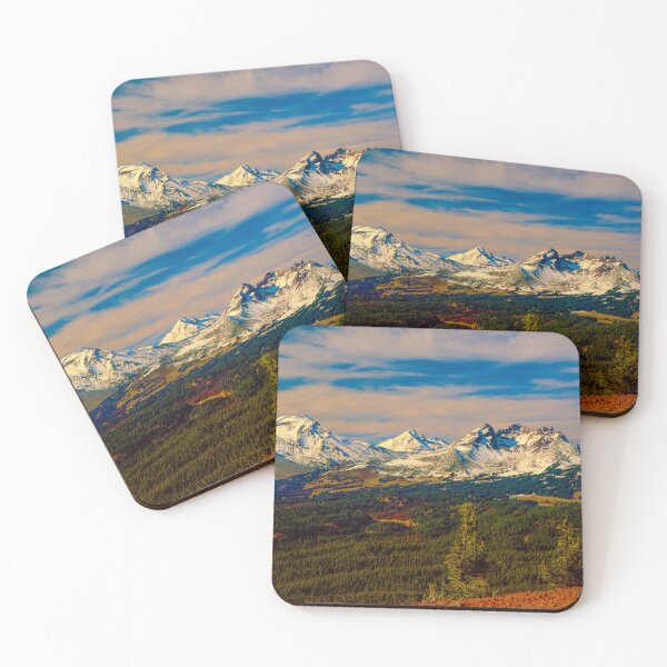 Item preview, Snow capped Oregon cascade mountains in vivid color designed and sold by jklune.