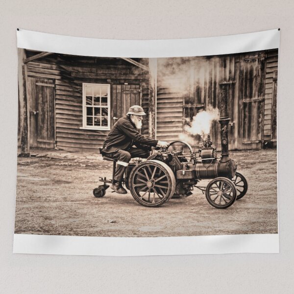 Item preview, An old man and his steam engine. designed and sold by Ian Ramsay.