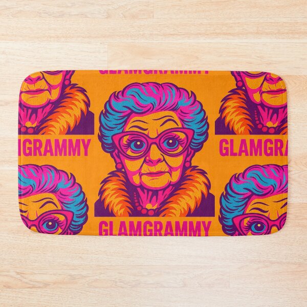 Item preview, “GlamGrammy Pop Art | Sassy Blue-Haired Grandma Drag Queen Icon”  designed and sold by ReyDeLaCalle.