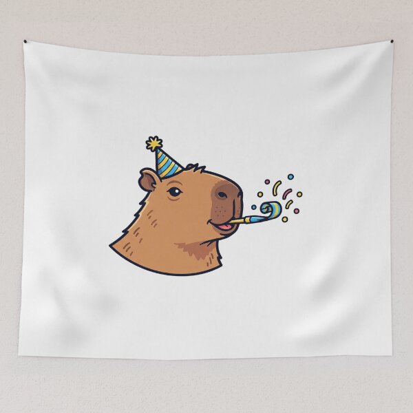 Item preview, happy capibara designed and sold by snapacrab.