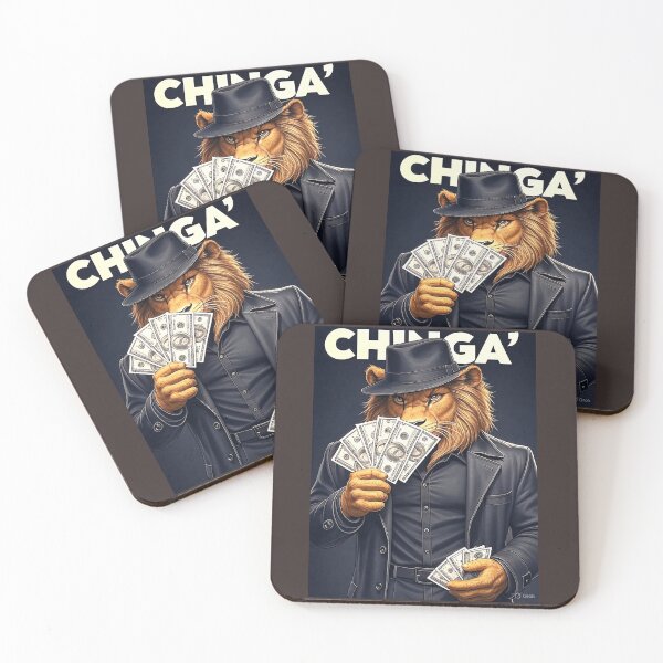 Item preview, “OG Lion Mafia Boss | Gangster Animal Art | Counting Benjamins Street Vibes designed and sold by ReyDeLaCalle.