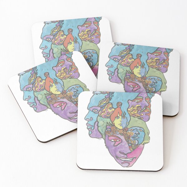 Item preview, Vibrant Psychedelic Faces Collective designed and sold by TimothySchenck.