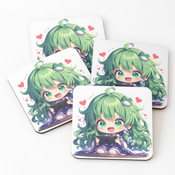 Item preview, Kochiya Sanae Touhou Cute Chibi Gamer Anime designed and sold by earlobejerk.