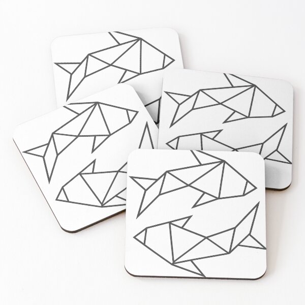 Item preview, Origami Pisces Two Fish Geometric Art designed and sold by haitrieuic96.