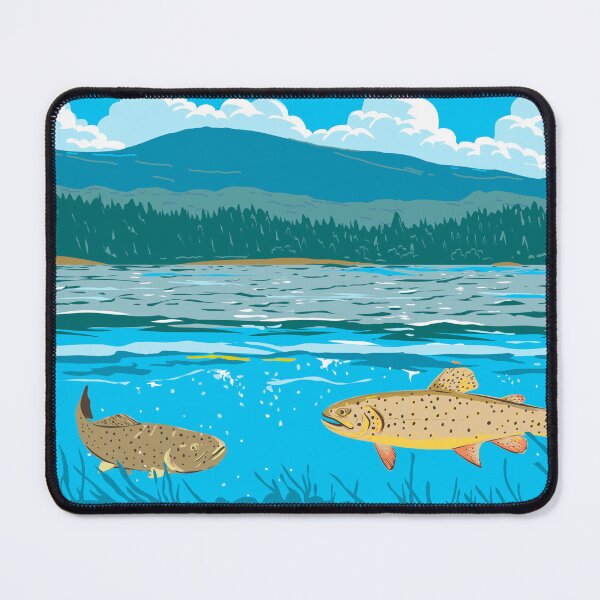 Item preview, Apache Trouts in Lee Valley Lake in Arizona USA WPA Art designed and sold by patrimonio.