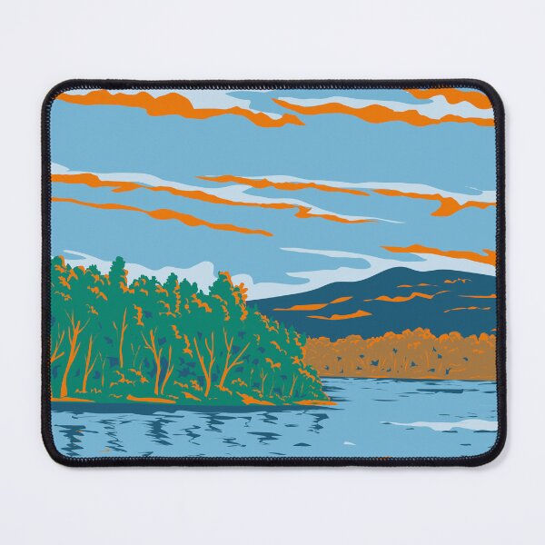 Item preview, Lake Champlain in New York and Vermont WPA Poster Art designed and sold by patrimonio.