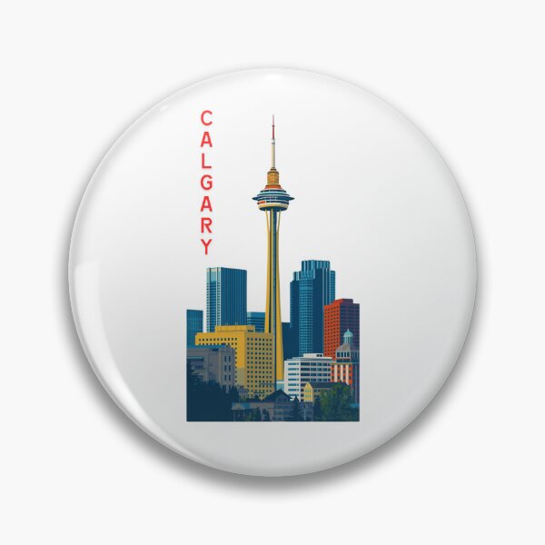Item preview, Calgary Tower Sticker - Calgary Tower Souvenir - Calgary Skyline  designed and sold by PowerKanjiFit.