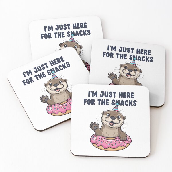 Item preview, happy otter I'm just here for the snacks designed and sold by snapacrab.