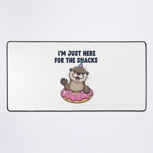 Item preview, happy otter I'm just here for the snacks designed and sold by snapacrab.