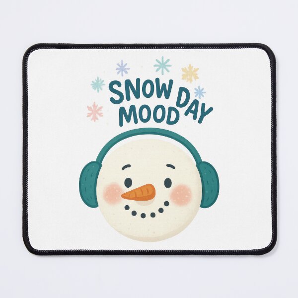 Item preview, Snow Day Mood Cute Snowman Winter Vibes Holiday Design designed and sold by inkoutninja.