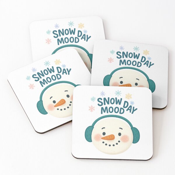 Item preview, Snow Day Mood Cute Snowman Winter Vibes Holiday Design designed and sold by inkoutninja.