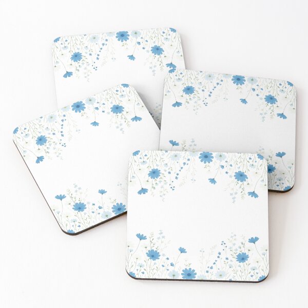 Item preview, Pastel Blue Flower Field,Cute Floral Pattern Design designed and sold by Tadida.