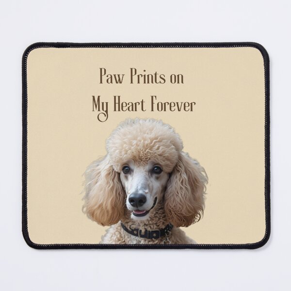 Item preview, Poodle Lover Design – Paw Prints on My Heart Forever Dog Mom designed and sold by Delightful Wholeness.