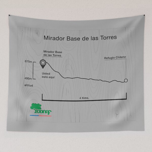 Item preview, Torres del Paine Trail Marker designed and sold by travelwitheric.