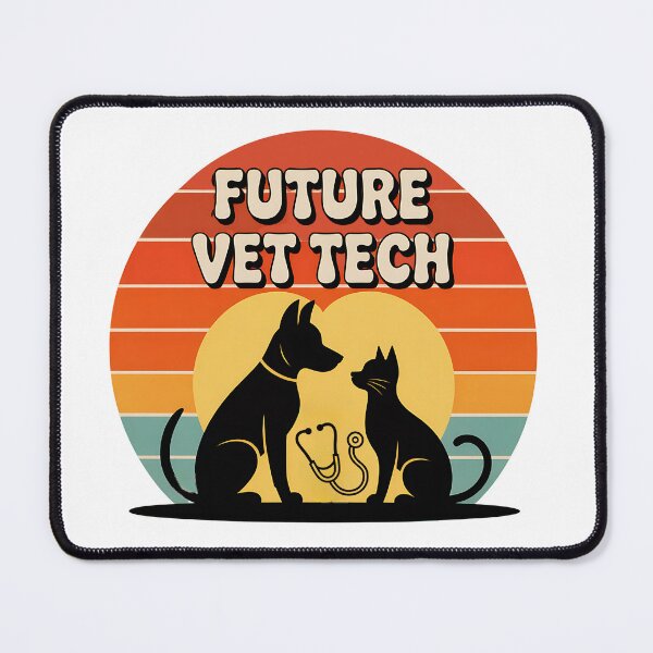 Item preview, Future Vet Tech Retro Sunset Design designed and sold by Bliss Find And Design.
