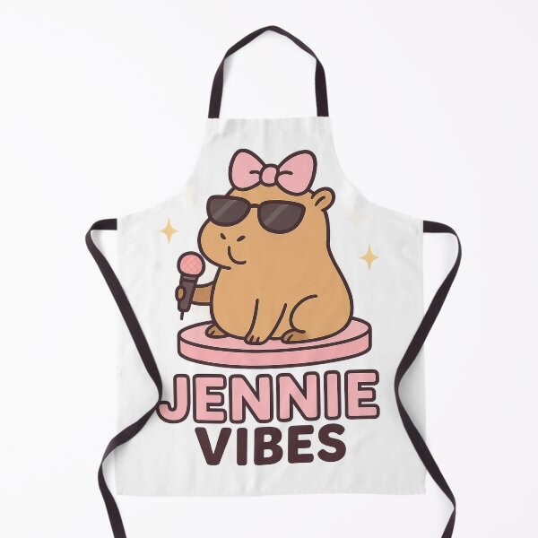 Item preview, Jennie Vibes Capybara – Cute K-Pop Fan Art in Kawaii Pastel Style designed and sold by NovaMoodCo.