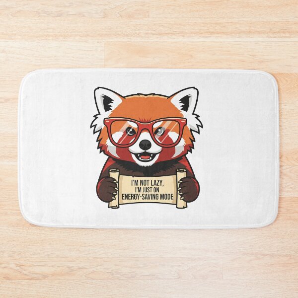Item preview, red panda I'm not lazy, I'm just on energy-saving mode designed and sold by snapacrab.