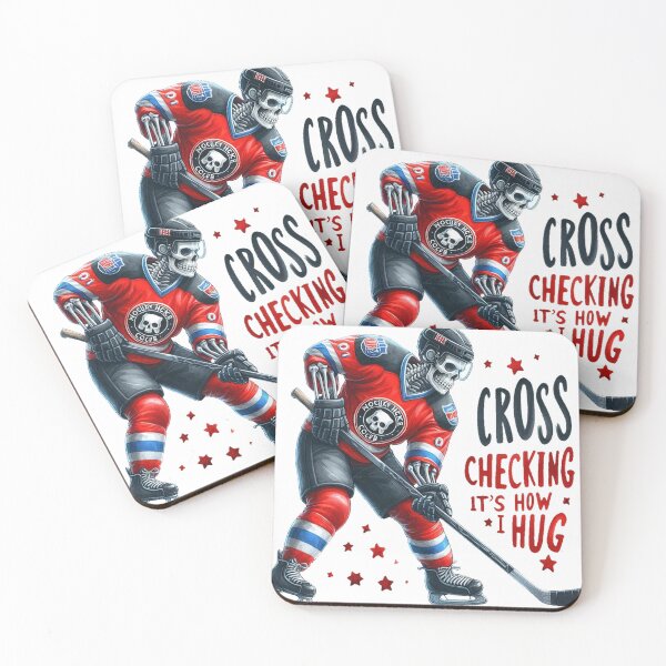 Item preview, Funny Hockey - Cross Checking It’s How I Hug designed and sold by yunamaliskova.