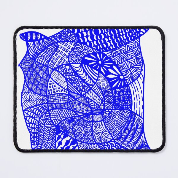 Item preview, Abstract Blue Zen tangle designed and sold by Pugavatar.