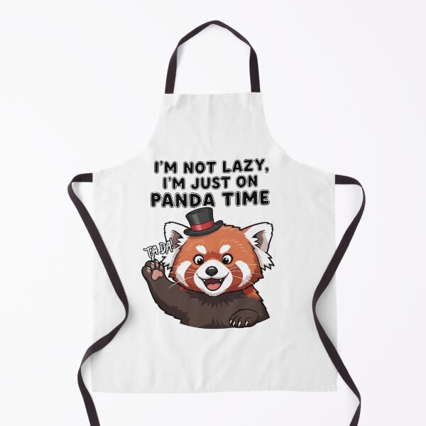 Item preview, red panda, I'm just on panda time designed and sold by snapacrab.