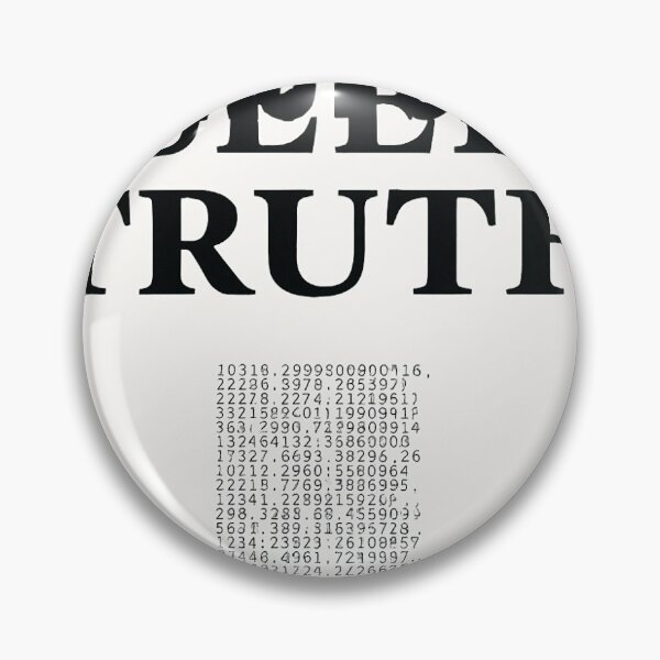 Item preview, Do Not Seek Truth Cryptic Minimalist Poster designed and sold by KK-Black34.
