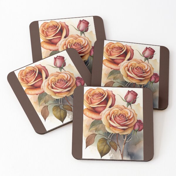 Item preview, Autumn Roses Watercolor designed and sold by momgraves.