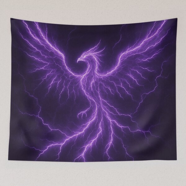 Item preview, The Purple Lightning Phoenix designed and sold by Healio2.