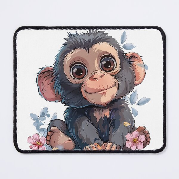 Item preview, Cute monkey designed and sold by Stickermagician.