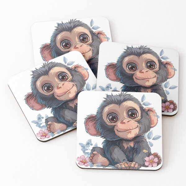 Item preview, Cute monkey designed and sold by Stickermagician.