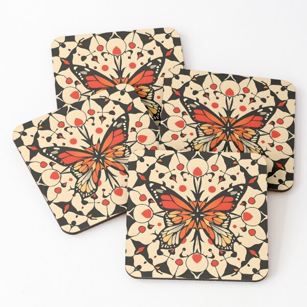 Item preview, Surreal Bauhaus Butterfly & Celestial Kaleidoscope Pattern designed and sold by WhimsicalThredz.