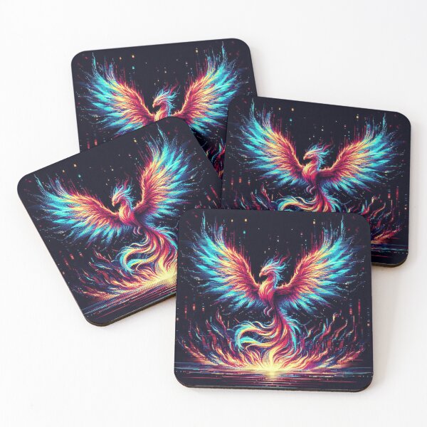 Item preview, the Neon Phoenix rises again designed and sold by DreamArt Creations.