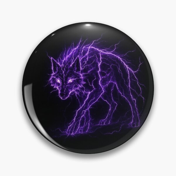Item preview, Purple Lightning Wolf designed and sold by Healio2.