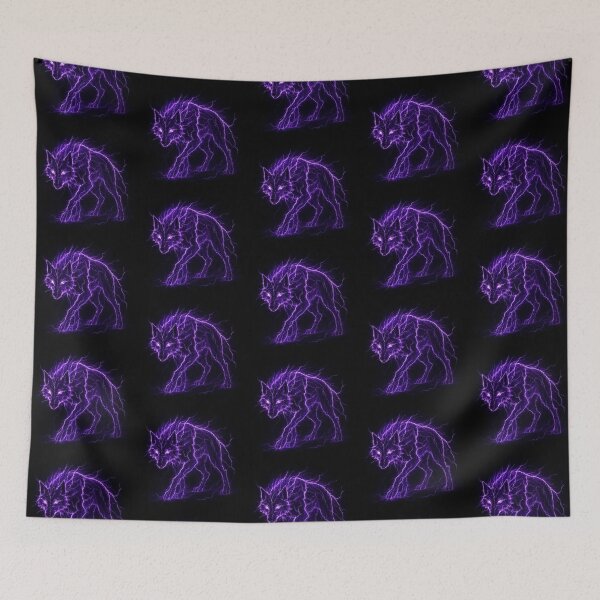 Item preview, Purple Lightning Wolf designed and sold by Healio2.