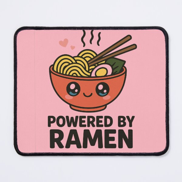 Item preview, Powered by Ramen – Cute Kawaii Anime Bowl Design designed and sold by Diwakar-Designs.