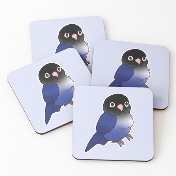 Item preview, Masked lovebird - blue designed and sold by Blueberry-b1rd.