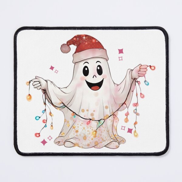 Item preview, Cute Christmas Ghost with Lights designed and sold by HasHs.