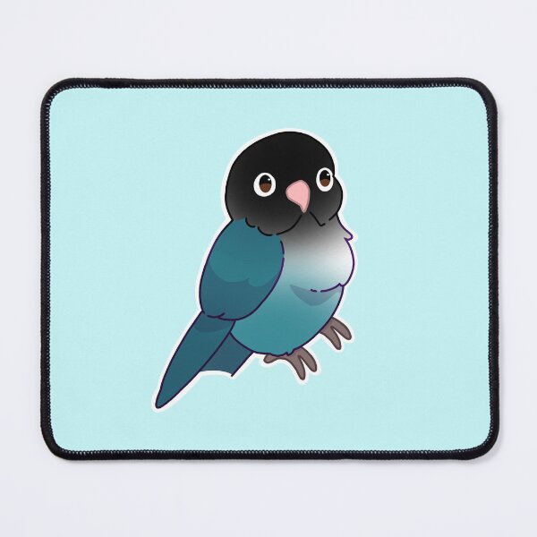Item preview, Masked lovebird - turquoise designed and sold by Blueberry-b1rd.